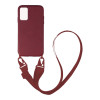 Θήκη Σιλικόνης με Strap CarryHang Sonique Xiaomi Redmi 9T Μπορντό
