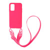 Θήκη Σιλικόνης με Strap CarryHang Sonique Xiaomi Redmi 9T Φούξια
