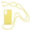 Θήκη Σιλικόνης με Κορδόνι CarryHang Sonique Xiaomi Redmi Note 11 4G / Redmi Note 11S Κίτρινο