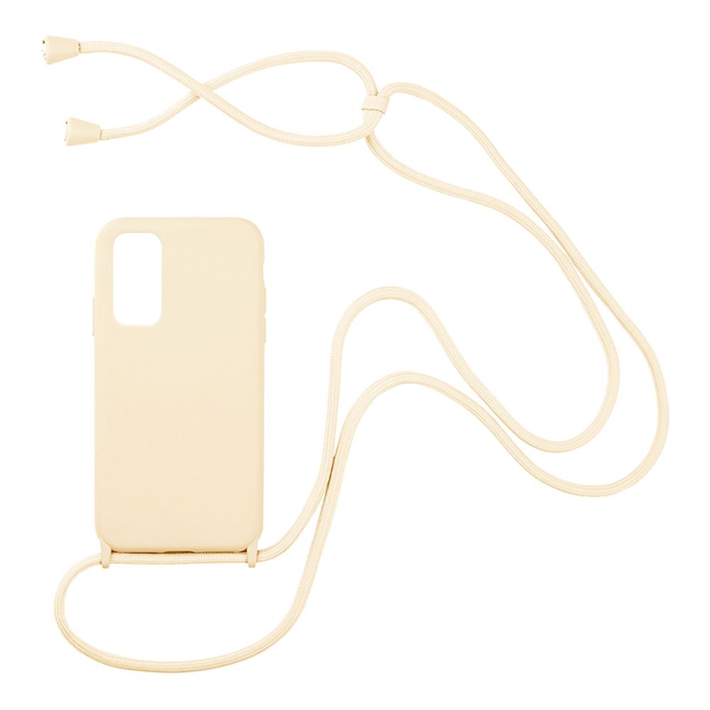 Θήκη Σιλικόνης με Κορδόνι CarryHang Sonique Xiaomi Redmi Note 11 4G / Redmi Note 11S Μπεζ