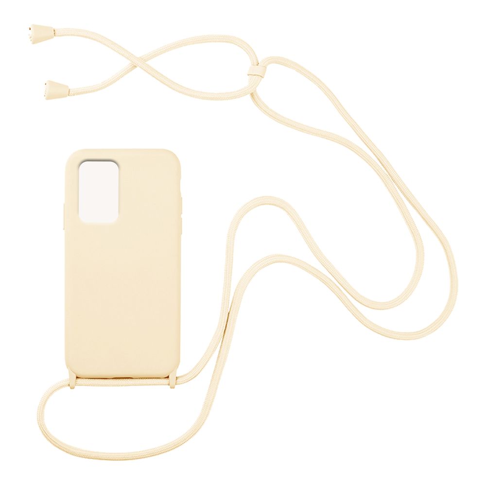 Θήκη Σιλικόνης με Κορδόνι CarryHang Sonique Xiaomi Redmi 10 / Redmi 10 2022 Μπεζ