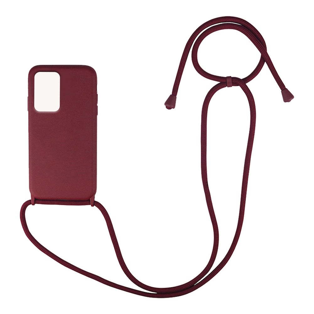 Θήκη Σιλικόνης με Κορδόνι CarryHang Sonique Xiaomi Redmi 10 / Redmi 10 2022 Μπορντό