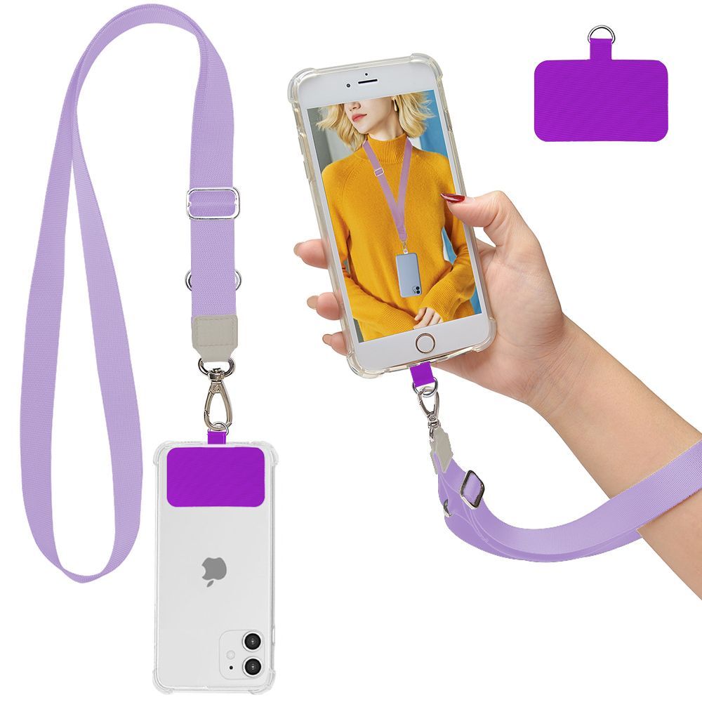 Strap Λαιμού Sonique Lanyard για Κινητά Λιλά