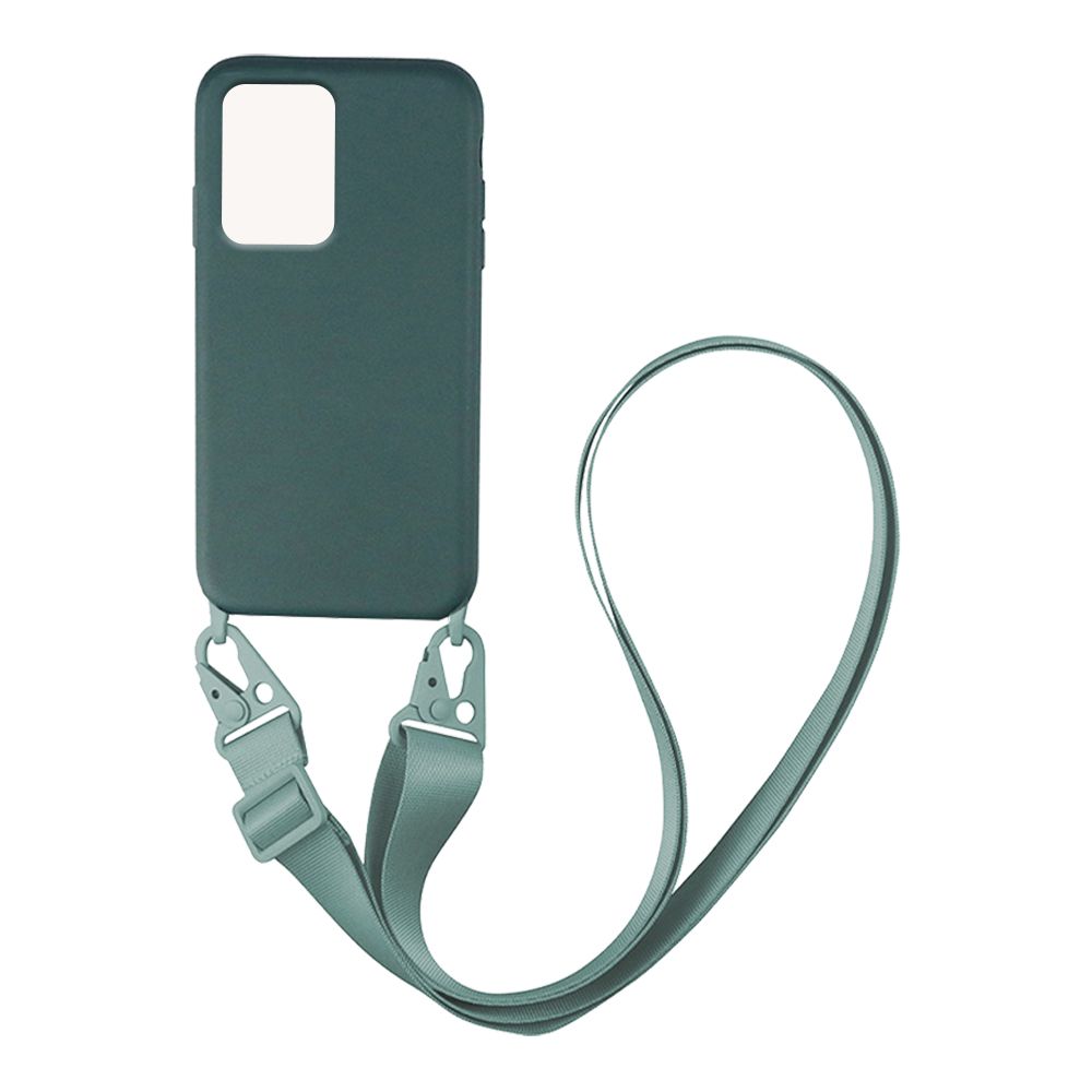 Θήκη Σιλικόνης με Strap CarryHang Sonique Xiaomi Xiaomi 11T / Xiaomi 11T Pro Πράσινο Σκούρο