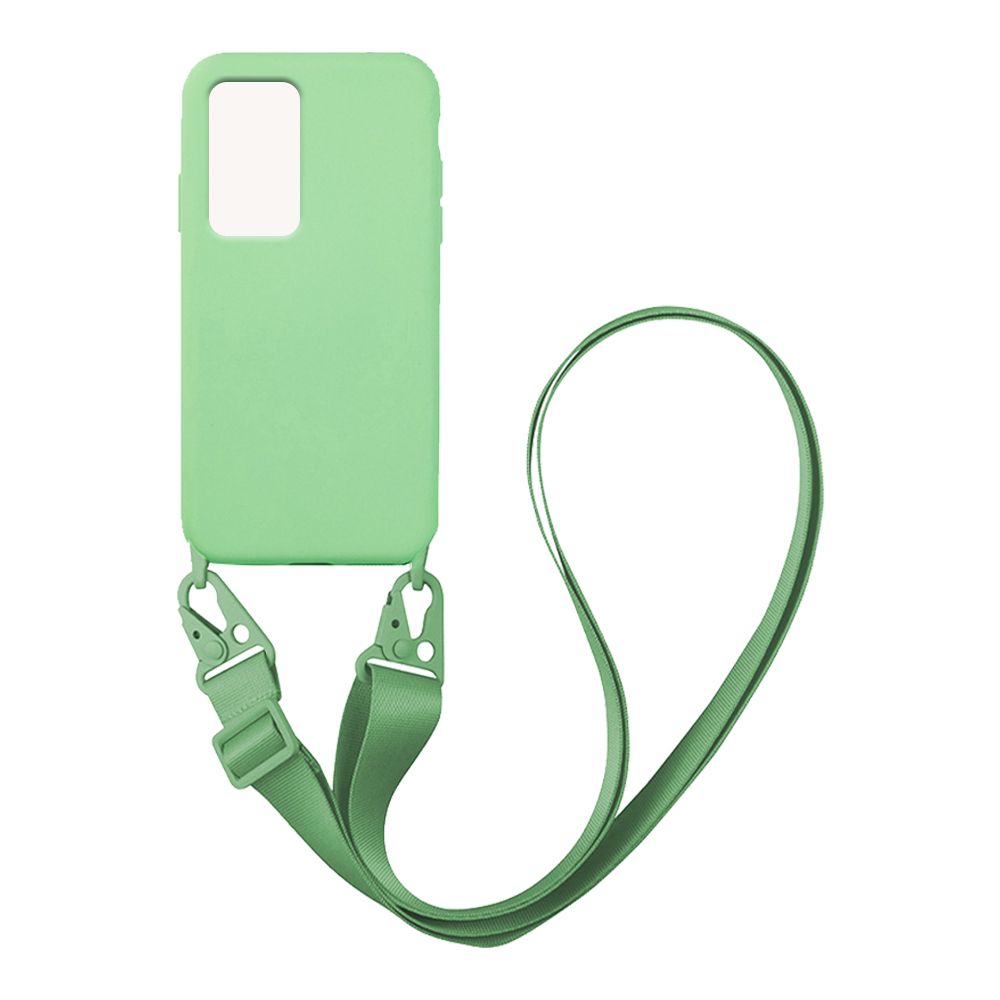 Θήκη Σιλικόνης με Strap CarryHang Sonique Xiaomi Redmi Note 11 Pro 4G/5G / Redmi Note 12 Pro 4G Πράσινο Ανοιχτό