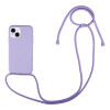 Θήκη Σιλικόνης με Κορδόνι CarryHang Sonique Apple iPhone 14 Λιλά