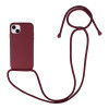 Θήκη Σιλικόνης με Κορδόνι CarryHang Sonique Apple iPhone 14 Μπορντό