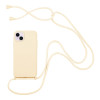 Θήκη Σιλικόνης με Κορδόνι CarryHang Sonique Apple iPhone 14 Plus Μπεζ