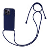 Θήκη Σιλικόνης με Κορδόνι CarryHang Sonique Apple iPhone 14 Pro Max Μπλε Σκούρο