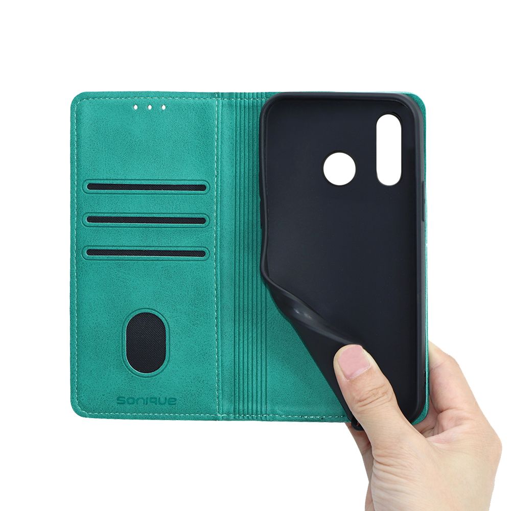 Θήκη Πορτοφόλι Vintage Magnet Wallet Sonique Huawei P30 Lite Βεραμάν