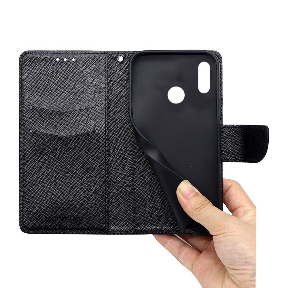 Θήκη Πορτοφόλι Sonique Trend Wallet Huawei P30 Lite Μαύρο