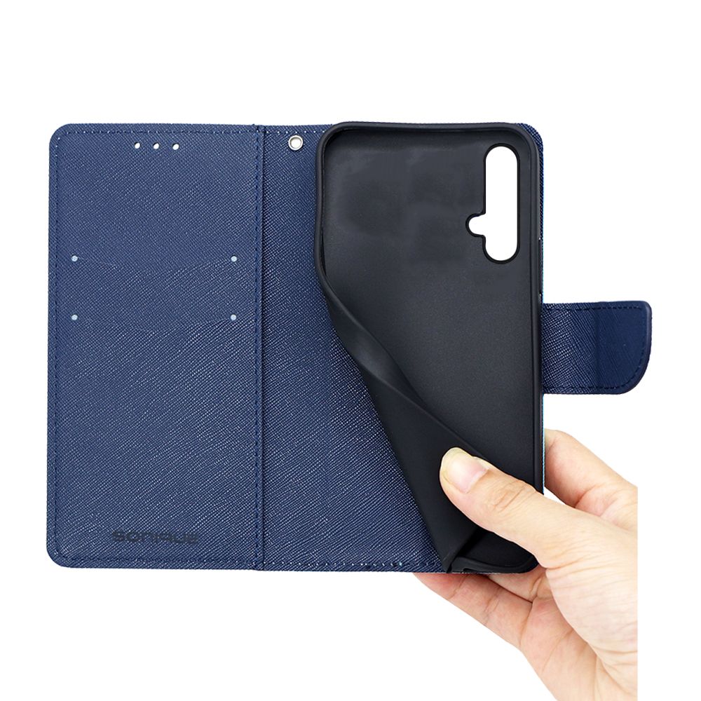 Θήκη Πορτοφόλι Sonique Trend Wallet Honor 20 / Nova 5T Σιέλ / Σκούρο Μπλε