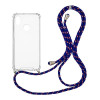 Θήκη Σιλικόνης με Κορδόνι Sonique Armor Clear Huawei P20 lite Rainbow Μπλε