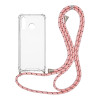Θήκη Σιλικόνης με Κορδόνι Sonique Armor Clear Huawei P30 Lite Rainbow Ροζ