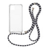 Θήκη Σιλικόνης με Κορδόνι Sonique Armor Clear Realme C11 2021 Rainbow Μαύρο