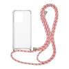 Θήκη Σιλικόνης με Κορδόνι Sonique Armor Clear Realme C31 Rainbow Ροζ