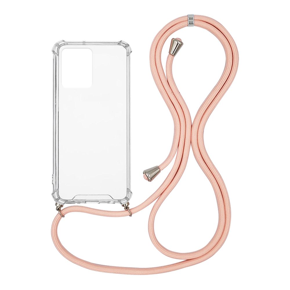 Θήκη Σιλικόνης με Κορδόνι Sonique Armor Clear Realme C35 Ροζ