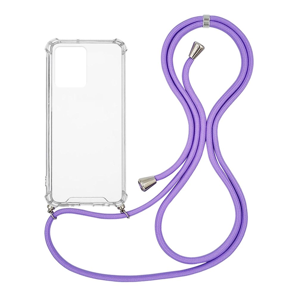Θήκη Σιλικόνης με Κορδόνι Sonique Armor Clear Realme C35 Λιλά