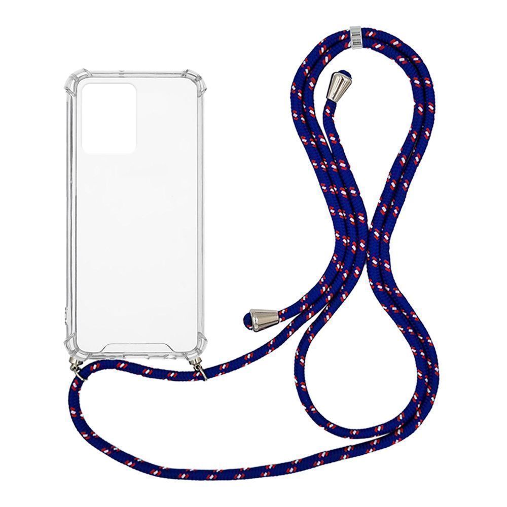 Θήκη Σιλικόνης με Κορδόνι Sonique Armor Clear Realme C35 Rainbow Μπλε
