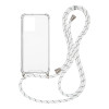 Θήκη Σιλικόνης με Κορδόνι Sonique Armor Clear Realme C35 Rainbow Λευκό