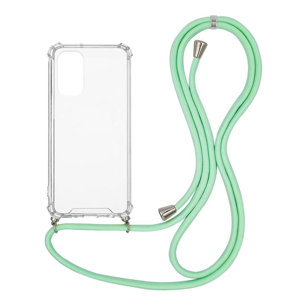 Θήκη Σιλικόνης με Κορδόνι Sonique Armor Clear Samsung Galaxy M52 5G Βεραμάν
