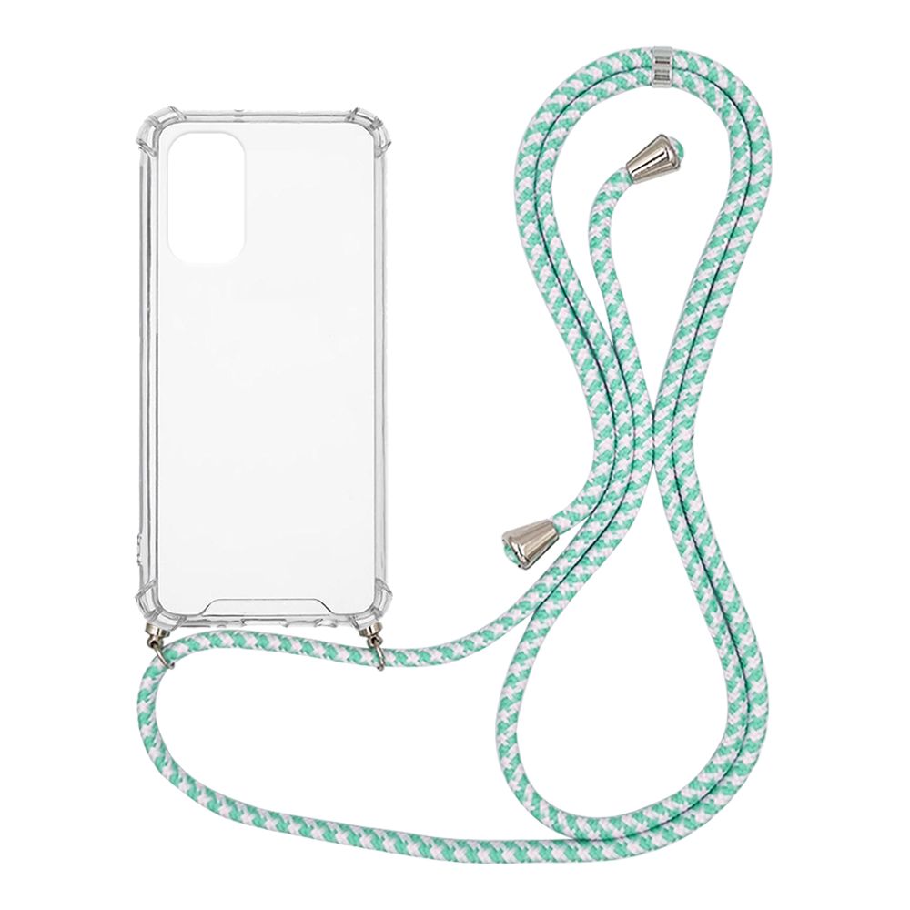 Θήκη Σιλικόνης με Κορδόνι Sonique Armor Clear Samsung Galaxy M52 5G Rainbow Βεραμάν