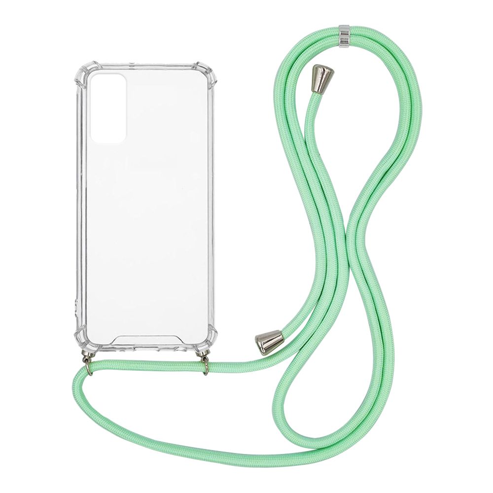Θήκη Σιλικόνης με Κορδόνι Sonique Armor Clear Samsung Galaxy S20 Βεραμάν