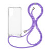 Θήκη Σιλικόνης με Κορδόνι Sonique Armor Clear Samsung Galaxy S22 Plus Λιλά