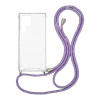 Θήκη Σιλικόνης με Κορδόνι Sonique Armor Clear Samsung Galaxy S22 Ultra Rainbow Λιλά