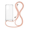 Θήκη Σιλικόνης με Κορδόνι Sonique Armor Clear Xiaomi Redmi Note 11 Pro 4G/5G / Redmi Note 12 Pro 4G Ροζ