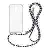 Θήκη Σιλικόνης με Κορδόνι Sonique Armor Clear Xiaomi Redmi 9 Rainbow Μαύρο