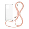 Θήκη Σιλικόνης με Κορδόνι Sonique Armor Clear Xiaomi Poco F3 / Mi 11i Ροζ