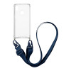 Θήκη Σιλικόνης με Strap Sonique Armor Clear Huawei P20 lite Μπλε Σκούρο