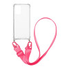 Θήκη Σιλικόνης με Strap Sonique Armor Clear Xiaomi Poco F3 / Mi 11i Φούξια