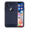 Θήκη Σιλικόνης Sonique Carbon Brushed Apple iPhone X / iPhone XS Μπλέ