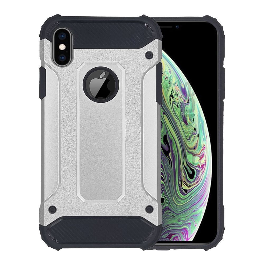Θήκη Heavy Armor Sonique Apple iPhone XS MAX Ασημί
