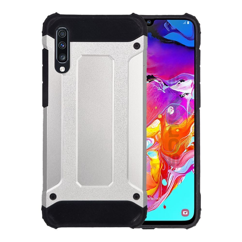 Θήκη Heavy Armor Sonique Samsung Galaxy A70/A70s Ασημί