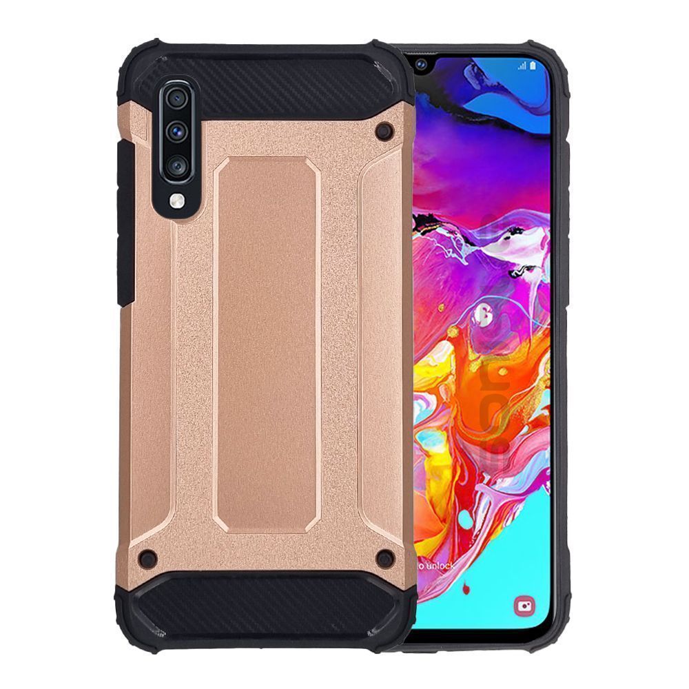 Θήκη Heavy Armor Sonique Samsung Galaxy A70/A70s Ροζ Χρυσό