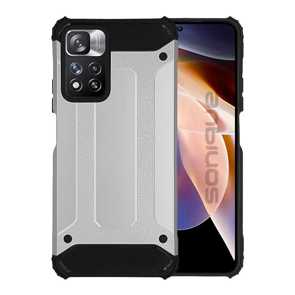 Θήκη Heavy Armor Sonique Xiaomi Redmi Note 11 Pro Plus 5G Ασημί