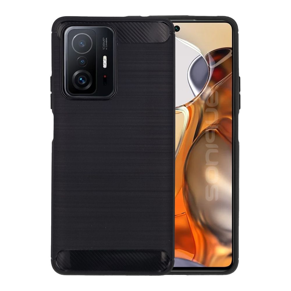 Θήκη Σιλικόνης Sonique Carbon Brushed Xiaomi Xiaomi 11T / Xiaomi 11T Pro Μαύρο
