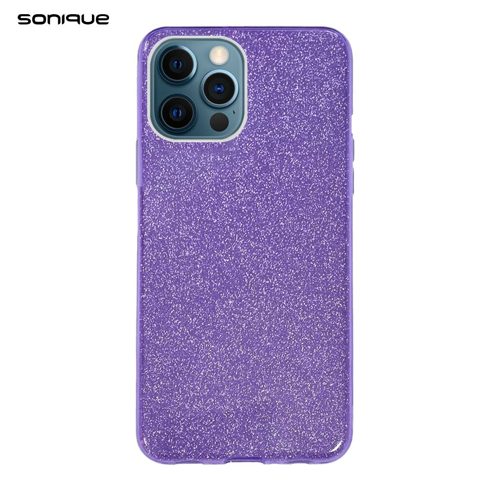 Θήκη Σιλικόνης Sonique Shiny Apple iPhone 12 / iPhone 12 Pro Μωβ