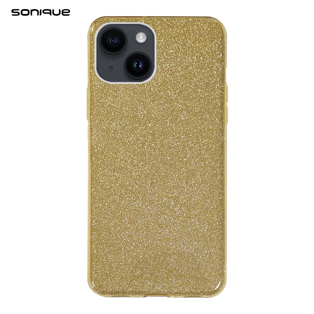 Θήκη Σιλικόνης Sonique Shiny Apple iPhone 13 Χρυσό