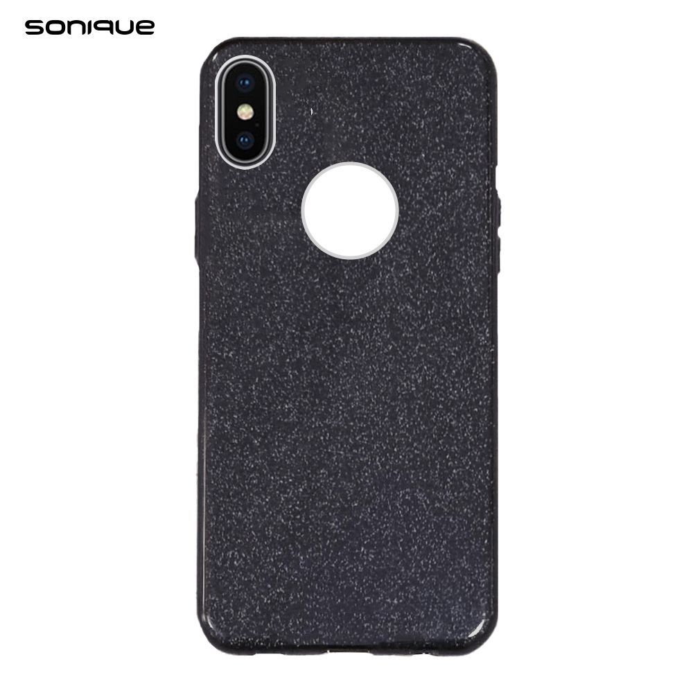 Θήκη Σιλικόνης Sonique Shiny Apple iPhone X / iPhone XS Μαύρο