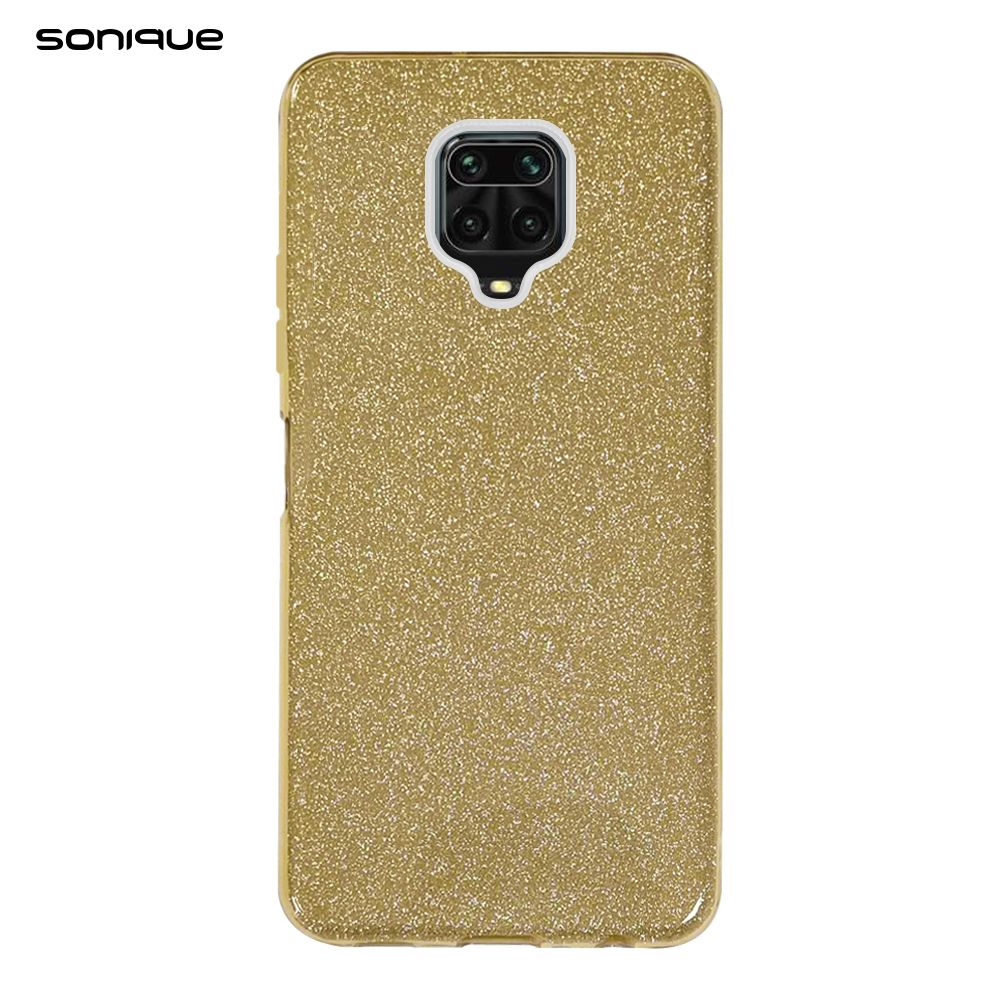 Θήκη Σιλικόνης Sonique Shiny Xiaomi Redmi Note 9S/9 Pro Χρυσό