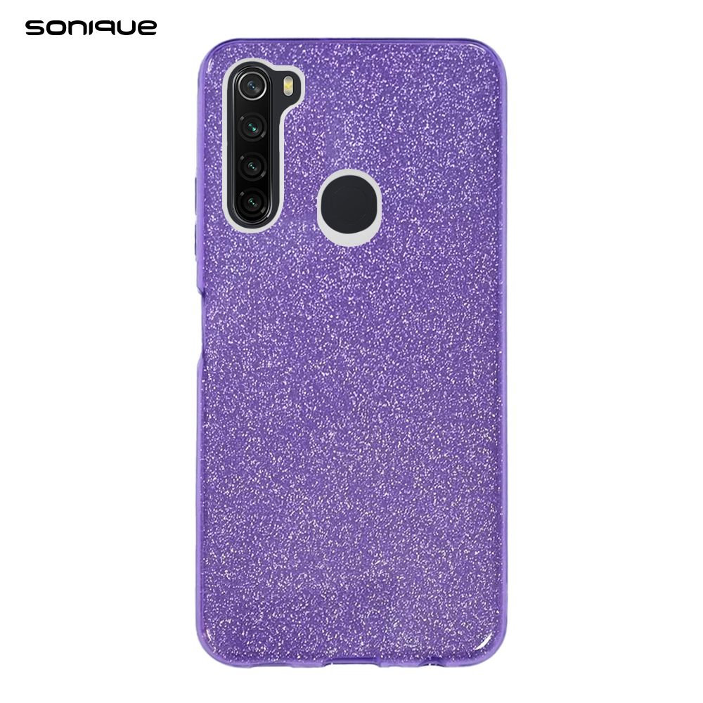 Θήκη Σιλικόνης Sonique Shiny Xiaomi Redmi Note 8 / Redmi Note 8 2021 Μωβ
