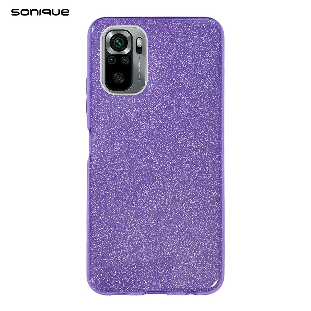Θήκη Σιλικόνης Sonique Shiny Xiaomi Redmi Note 10 / Redmi Note 10s / Poco M5s Μωβ