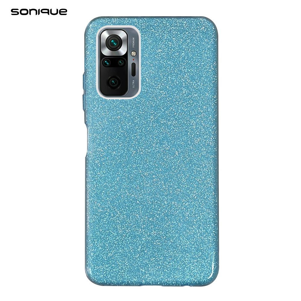 Θήκη Σιλικόνης Sonique Shiny Xiaomi Redmi Note 10 Pro Γαλάζιο