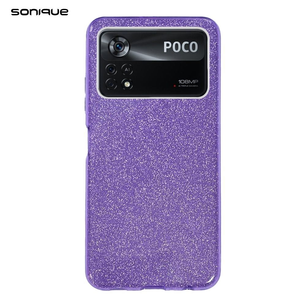Θήκη Σιλικόνης Sonique Shiny Xiaomi Poco X4 Pro 5G Μωβ