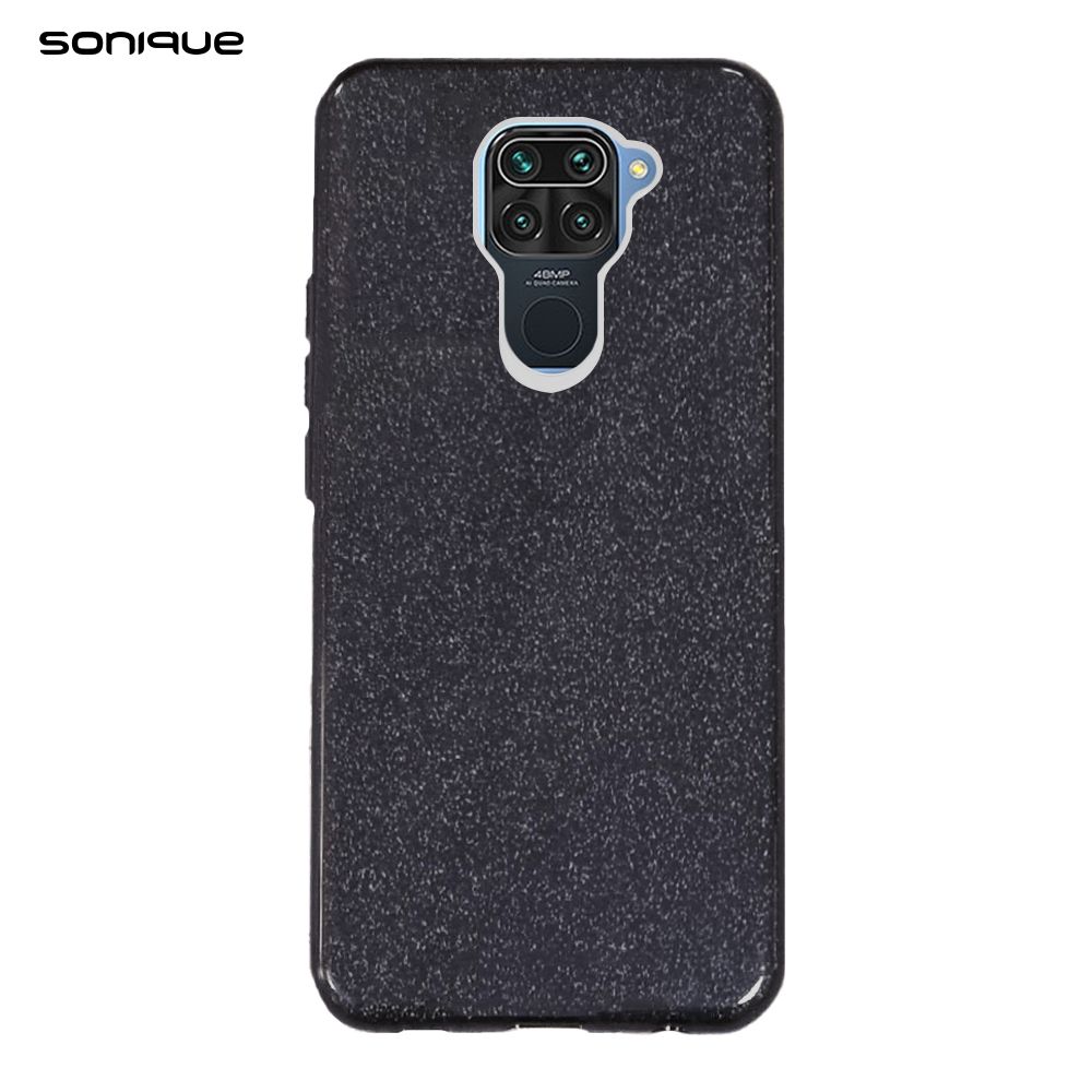 Θήκη Σιλικόνης Sonique Shiny Xiaomi Redmi Note 9 Μαύρο