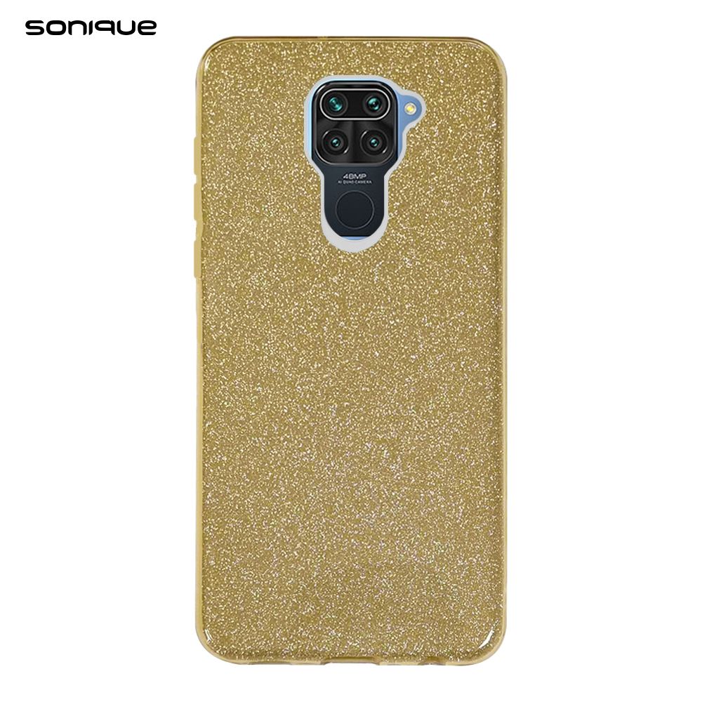 Θήκη Σιλικόνης Sonique Shiny Xiaomi Redmi Note 9 Χρυσό